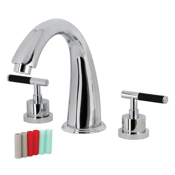 KS2361CKL Two-Handle Roman Tub Faucet, Polished Chrome, Kingston Brass, Mfr#: KS2361CKL